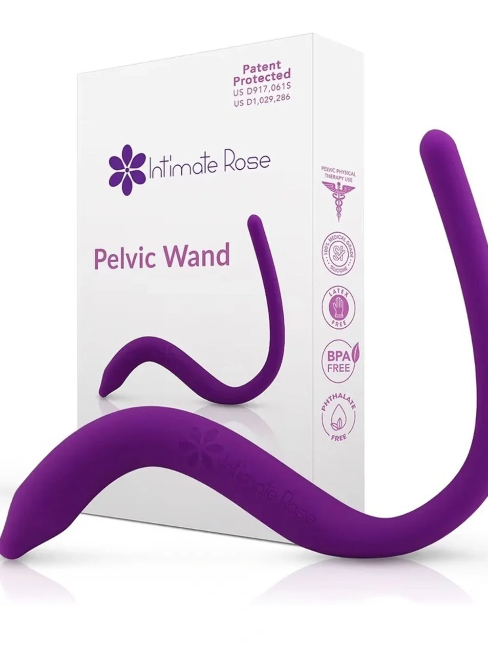 Intimate Rose Pelvic Wand - Vibrant Purple